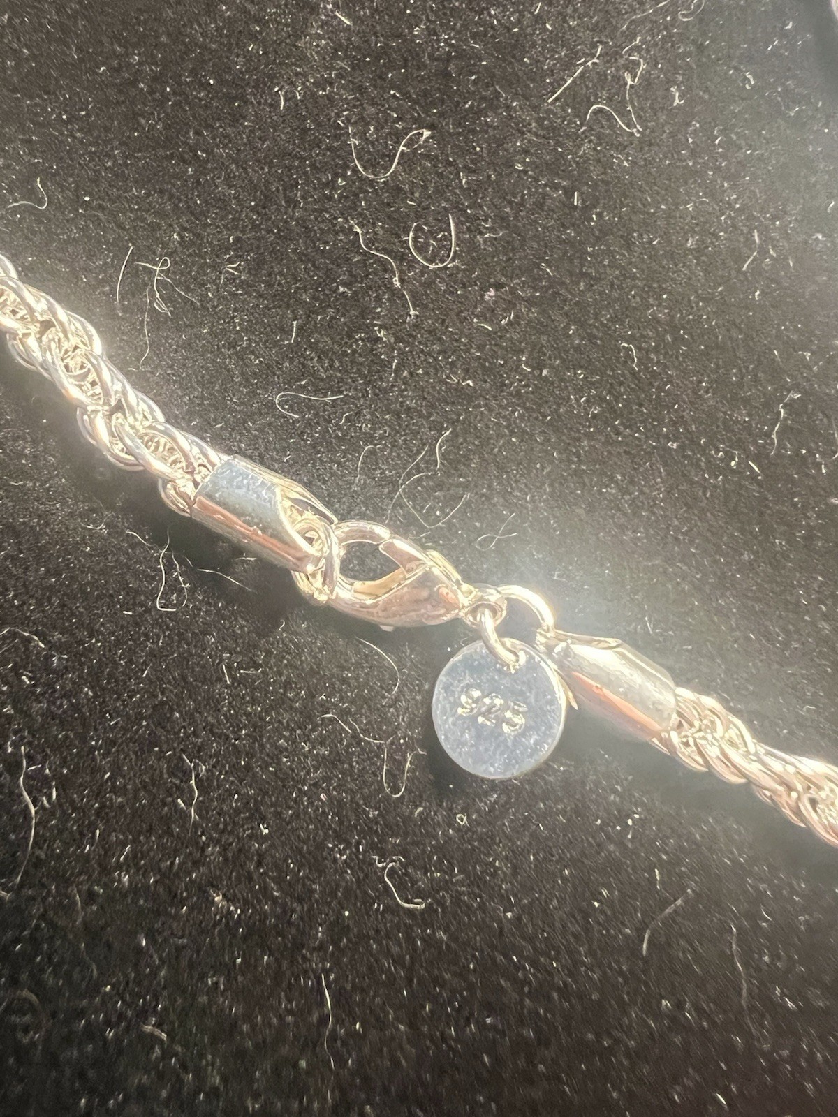 20” 4mm Silver Tone Rope Chain, 7.5” 4mm Rope Bracelet Fashion Jewelry.
