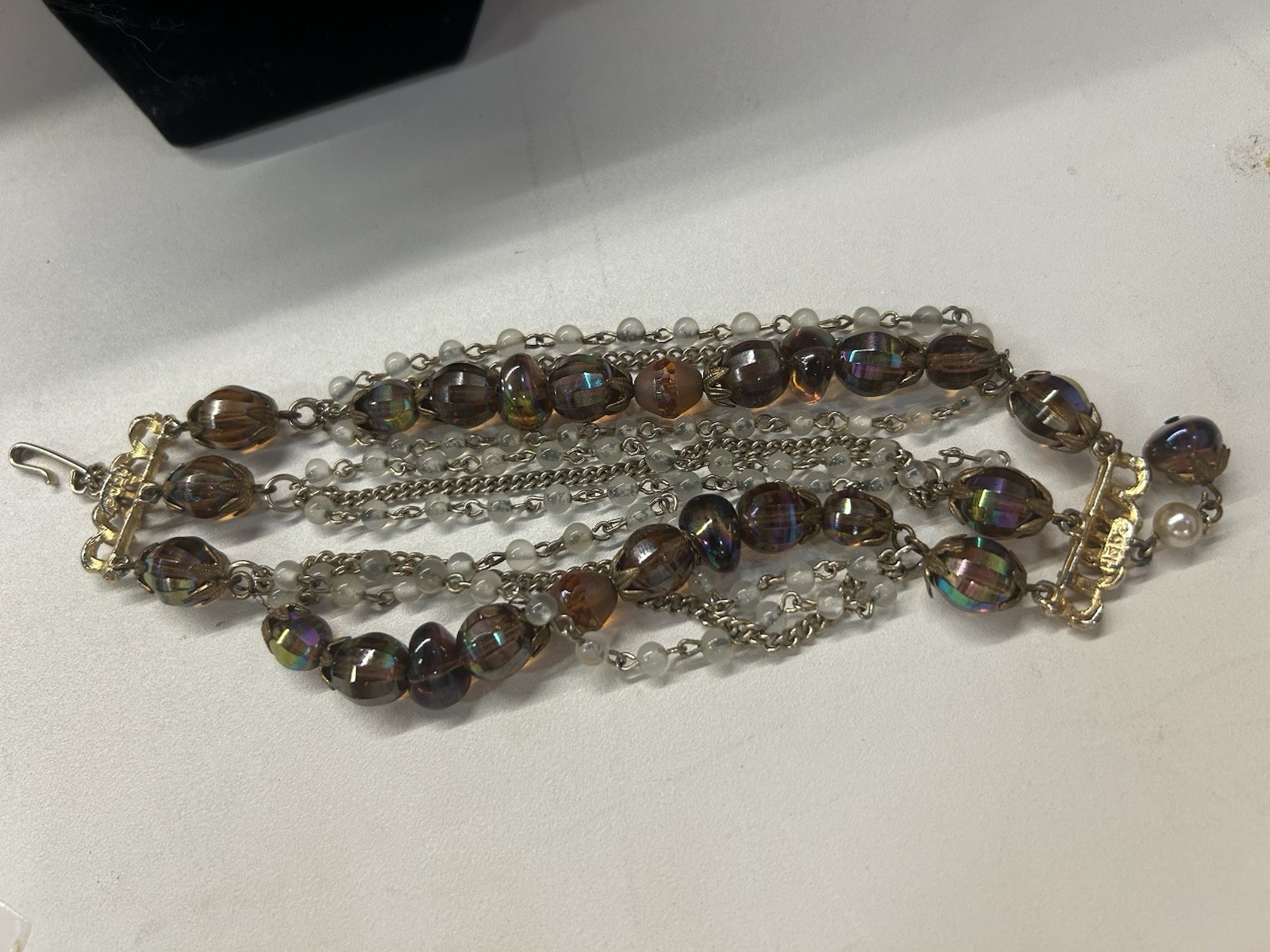 Hobe Stunning multi strand necklace and bracelet set 1960’s