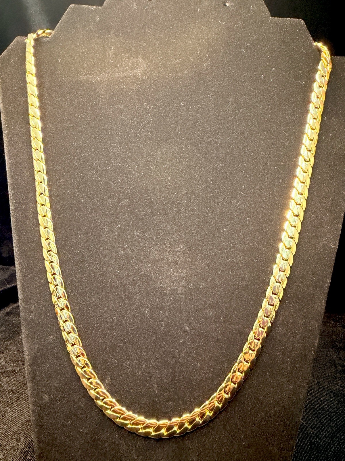 Miami Cuban 24in 8MM 14K Stamped Gold Filled W/ Box Lock BRAND NEW