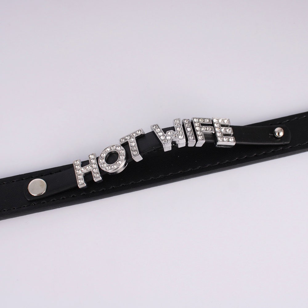Necklace Choker Custom Chocker Collar BDSM Gift DIY SISSY Adjustable Letters