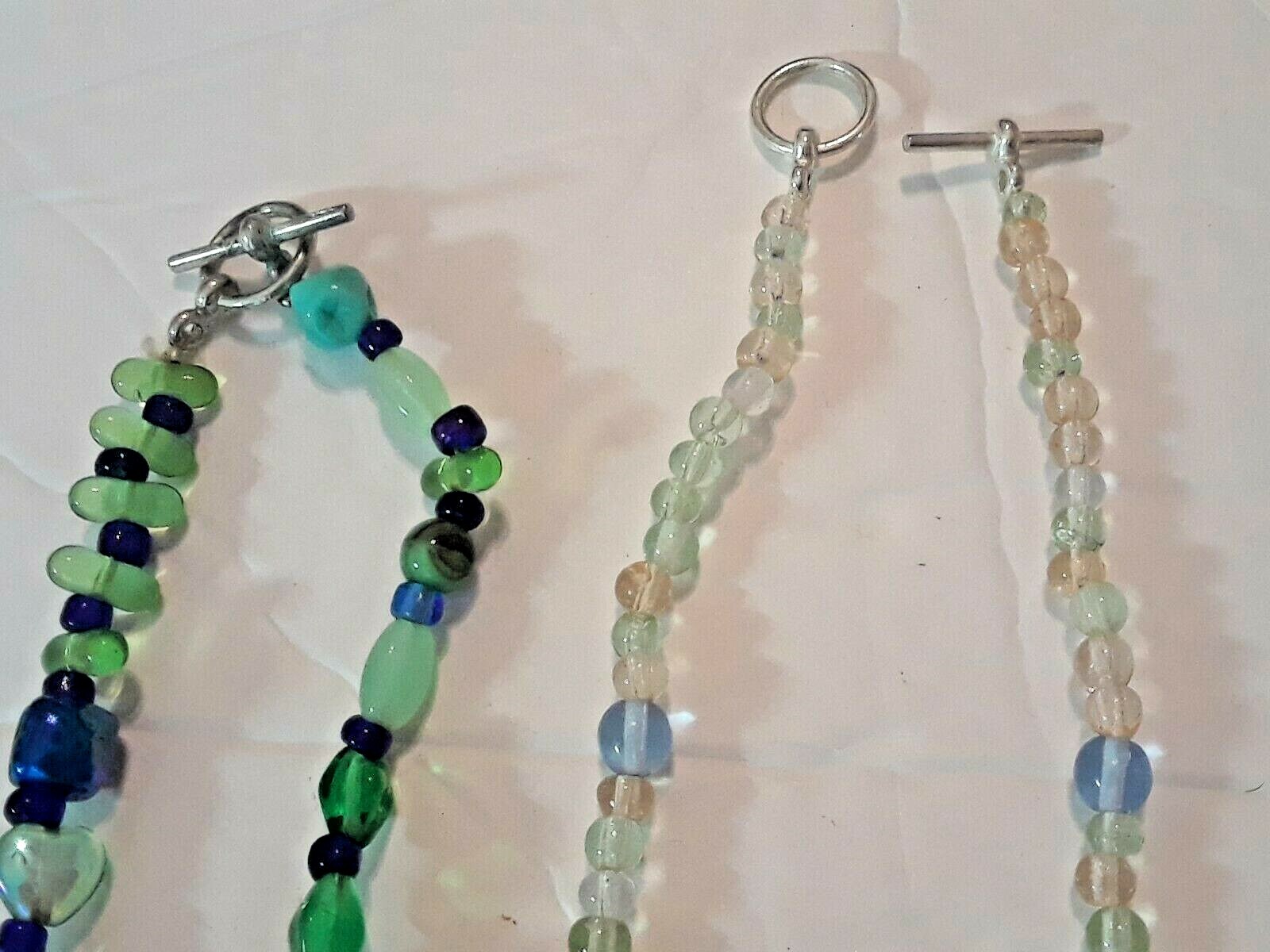 Beautiful colorful necklaces. Crystal, Glass, gem beads. moon glow, art glass +