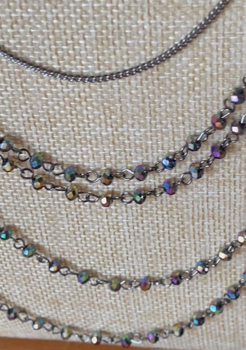 Paparazzi🌈Glitter Go Getter 🔥 OIL SPILL🔥Necklace Set🌈 VHTF 🔥 WOW