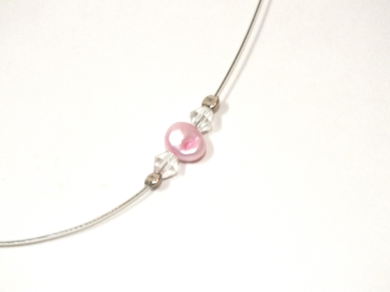 Conch Shell Pendant Necklace Pink Pearls Bahamas Souvenir Vacation Jewelry J40