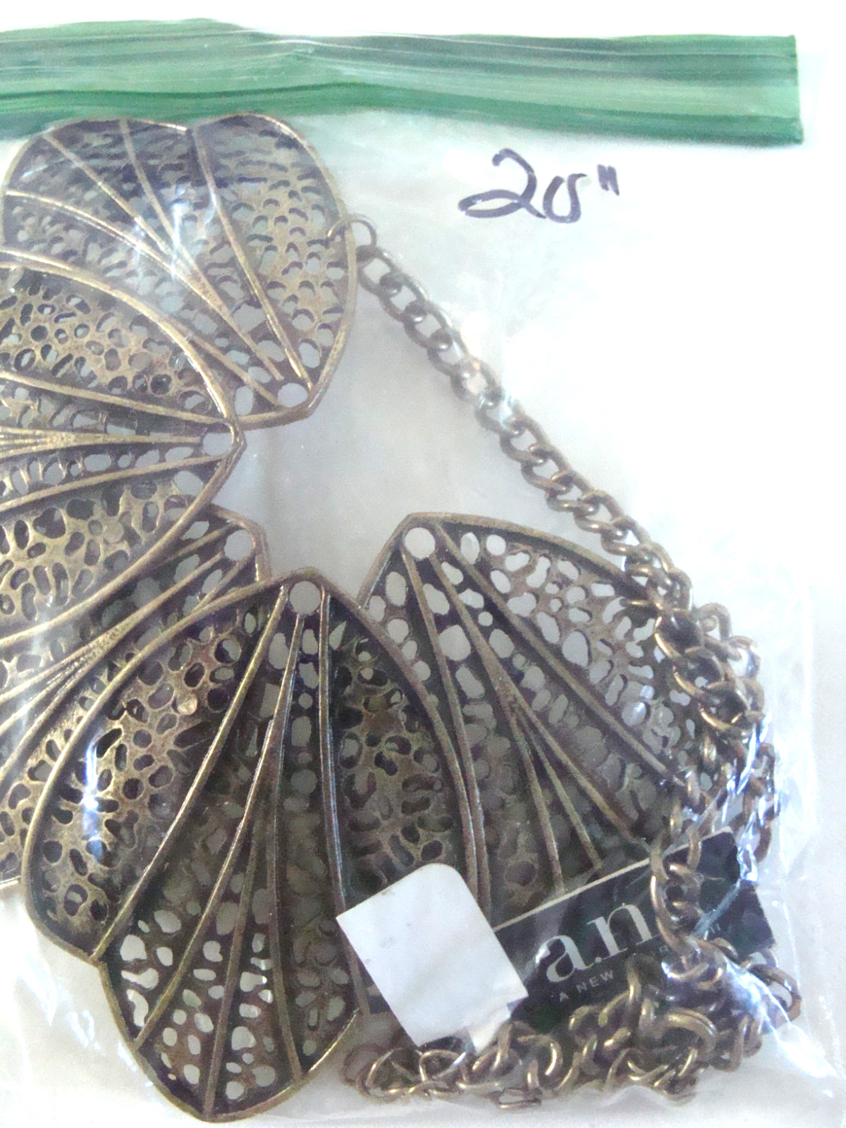 NWT Designer A.N.A N.Y. NEW YORK Approach Statement 20″ Necklace Chunky Bold