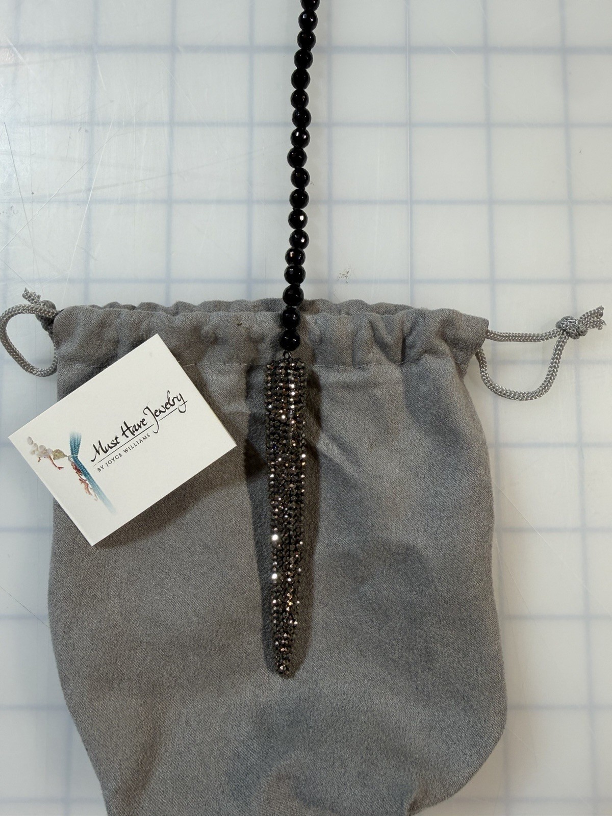 Joyce Williams pavé crystal spike pendant necklace HSN