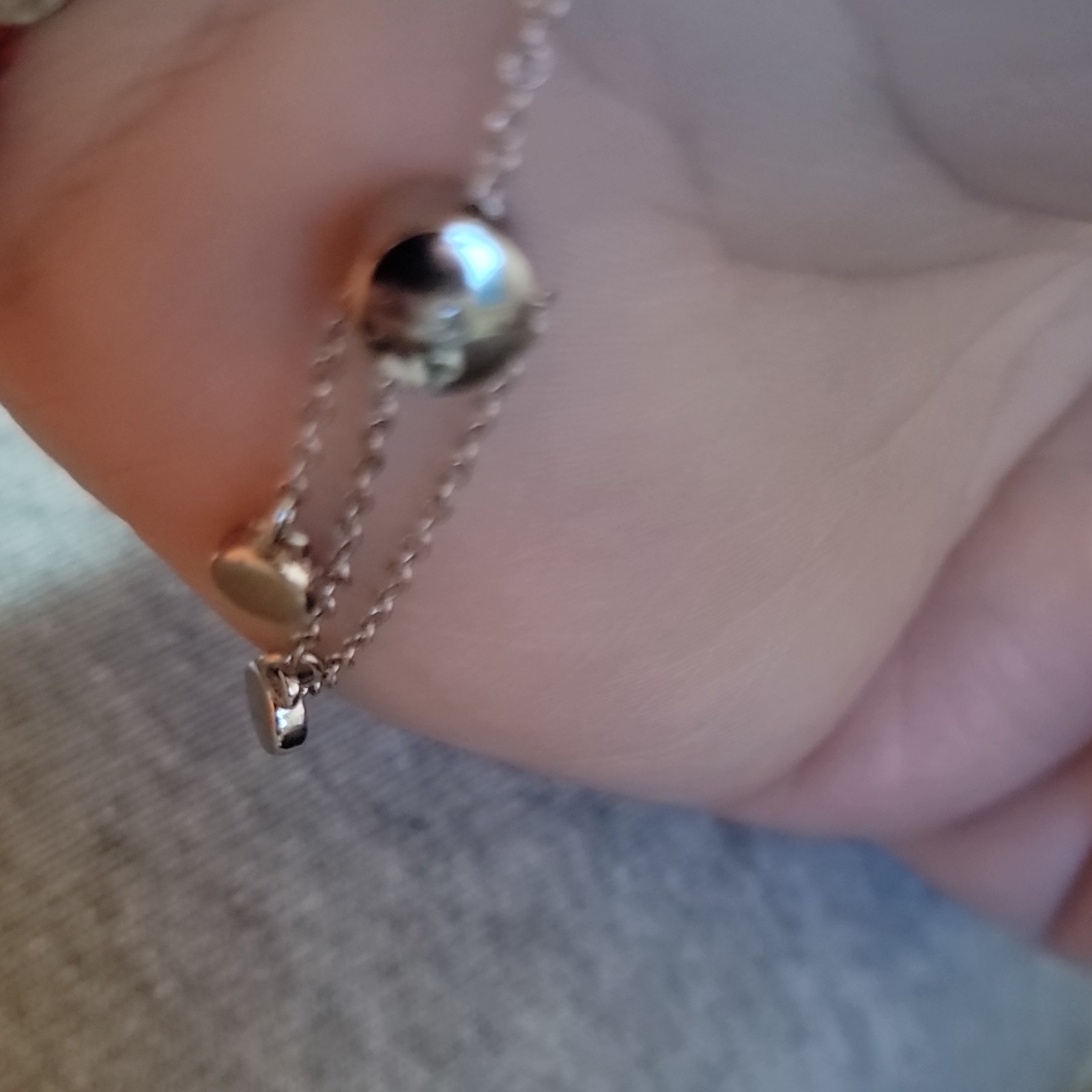 Silver Tone Adjustable Cable Chain Bracelet Transportation Train Charm Pendant