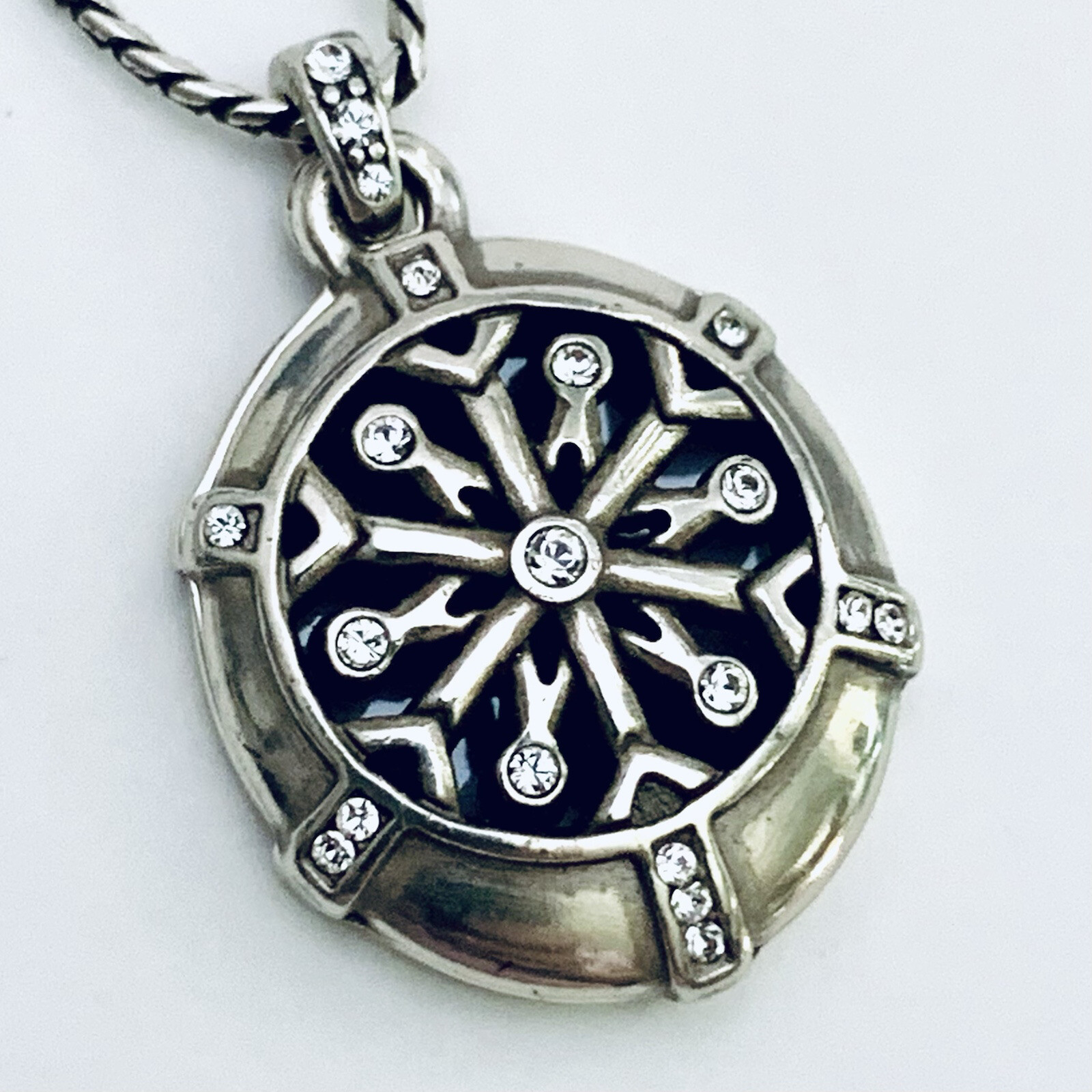 Brighton WINTER SPARKLE Snowflake Locket Holiday Necklace Photo $58 NWOutlet Tag