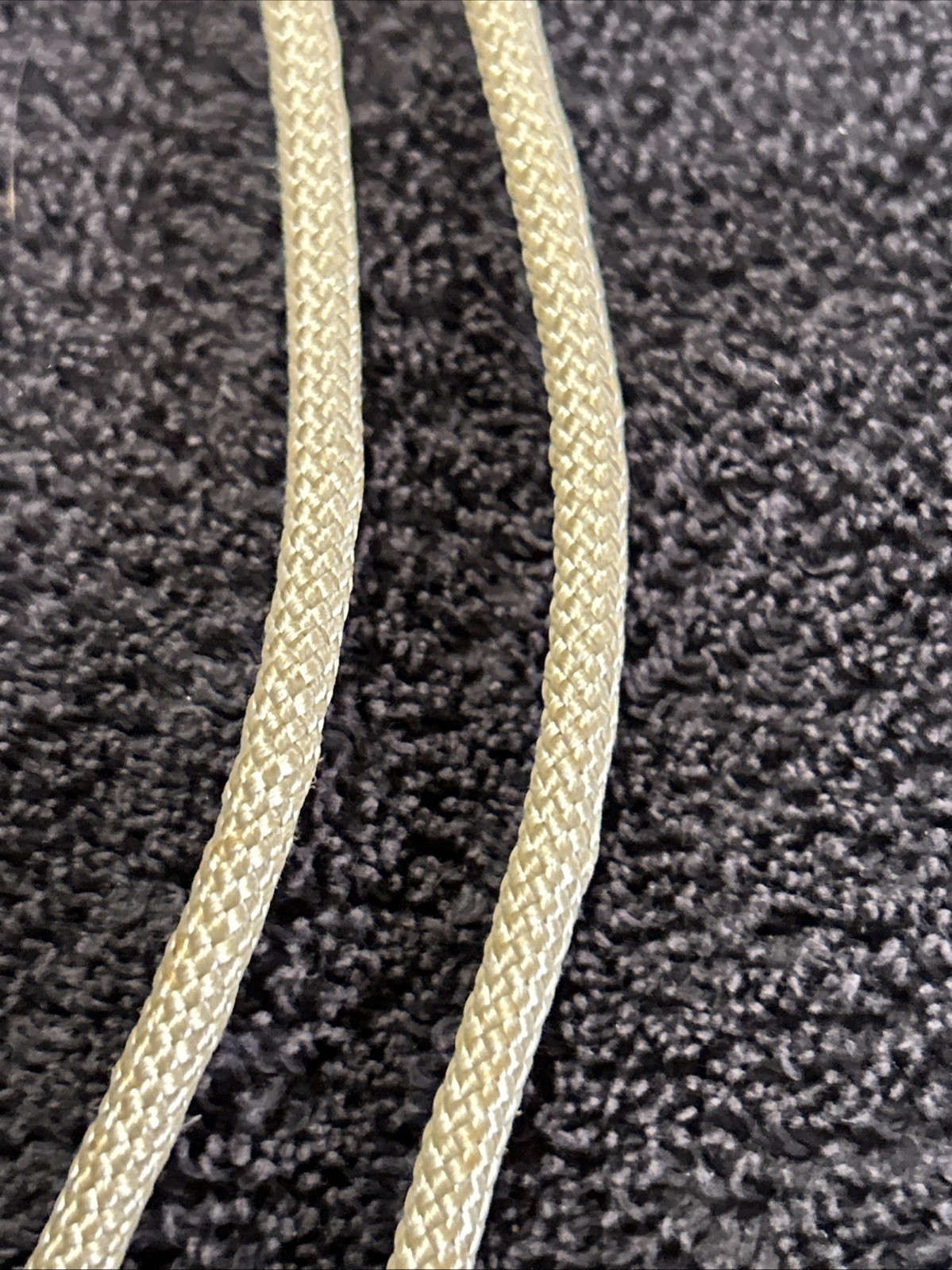 Polished Agate Gemstone Bolo Tie 18″ Woven Nylon Gold Tone Tips