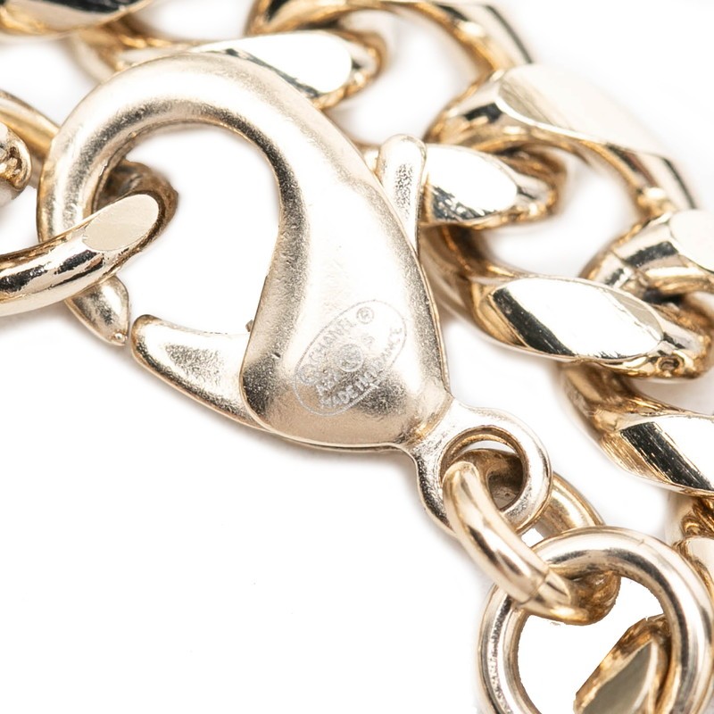 CHANEL COCO Mark No. 5 Perfume Bottle Chain Pendant Necklace A22S stamp 【U…