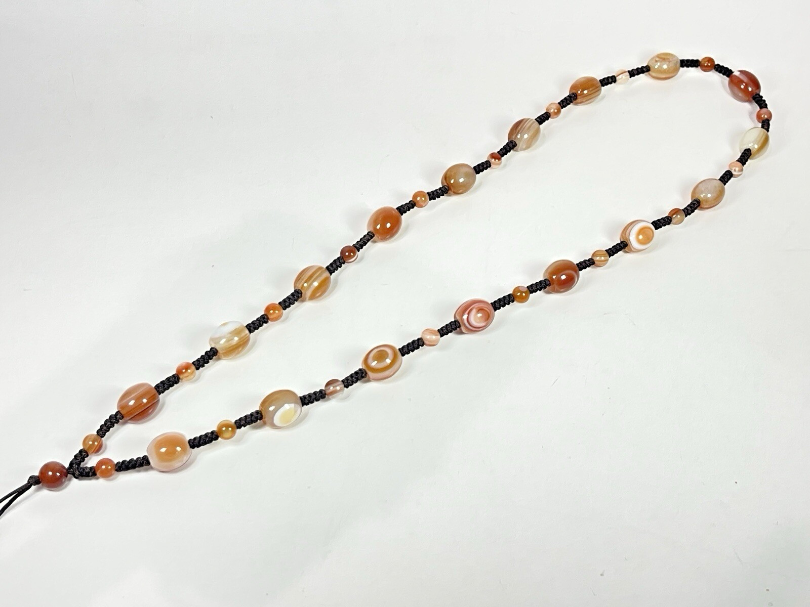 Agate Necklace 26in Gemstone Fashion Jewelry Unfinished Necklace Without Pendant
