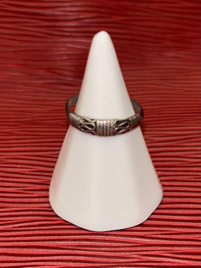 Silver 925 Ring, Archive Y2K Vintage, American Casual Style.
