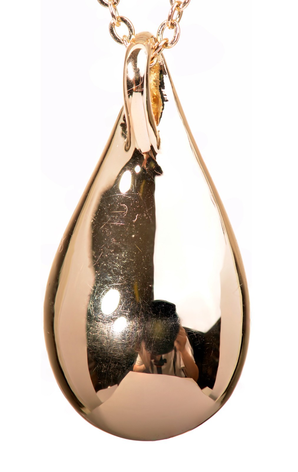 Crystals From Swarovski Teardrop Pendant Necklace Gold Plated Authentic 7335z