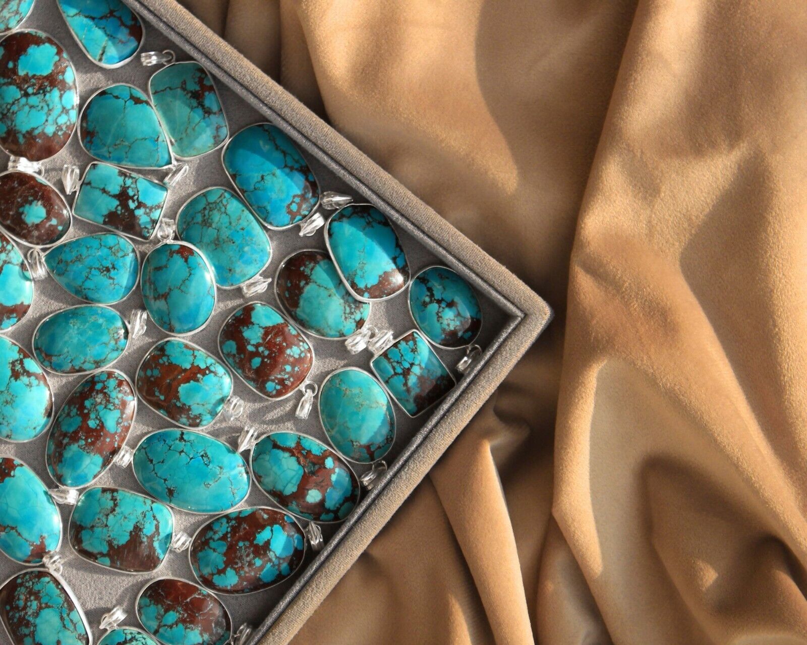 Sale Turquoise Gemstone 925 Sterling Silver Plated Wholesale Lot Bezel Pendant