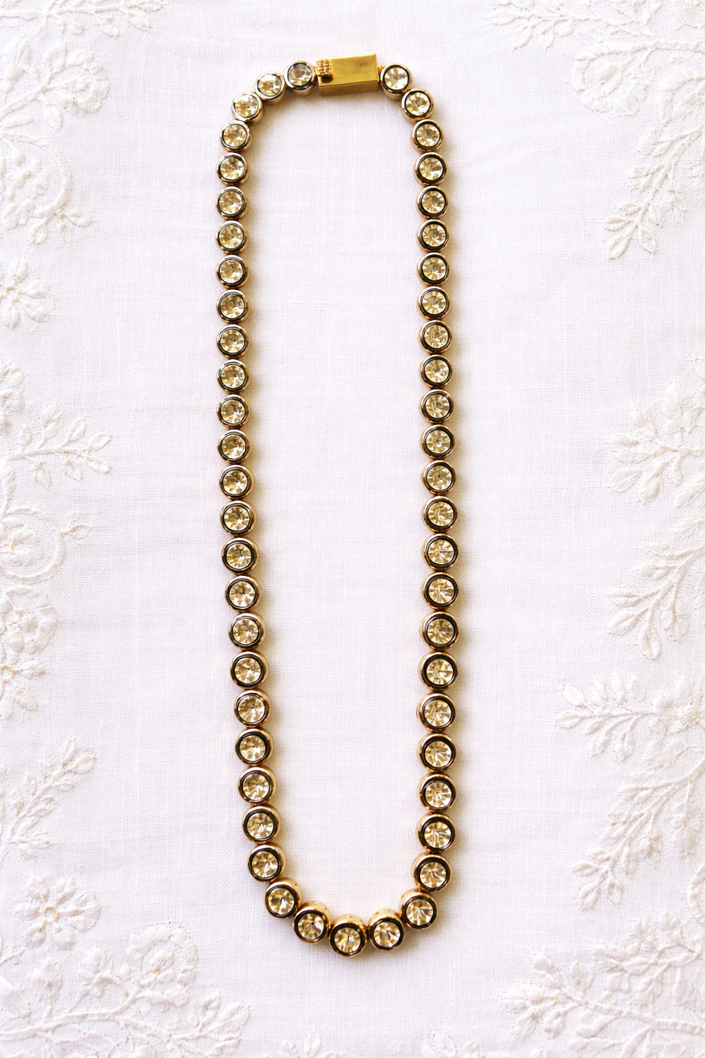 Moissanite Polki Necklace Brass Metal Fashion Jewelry for gift
