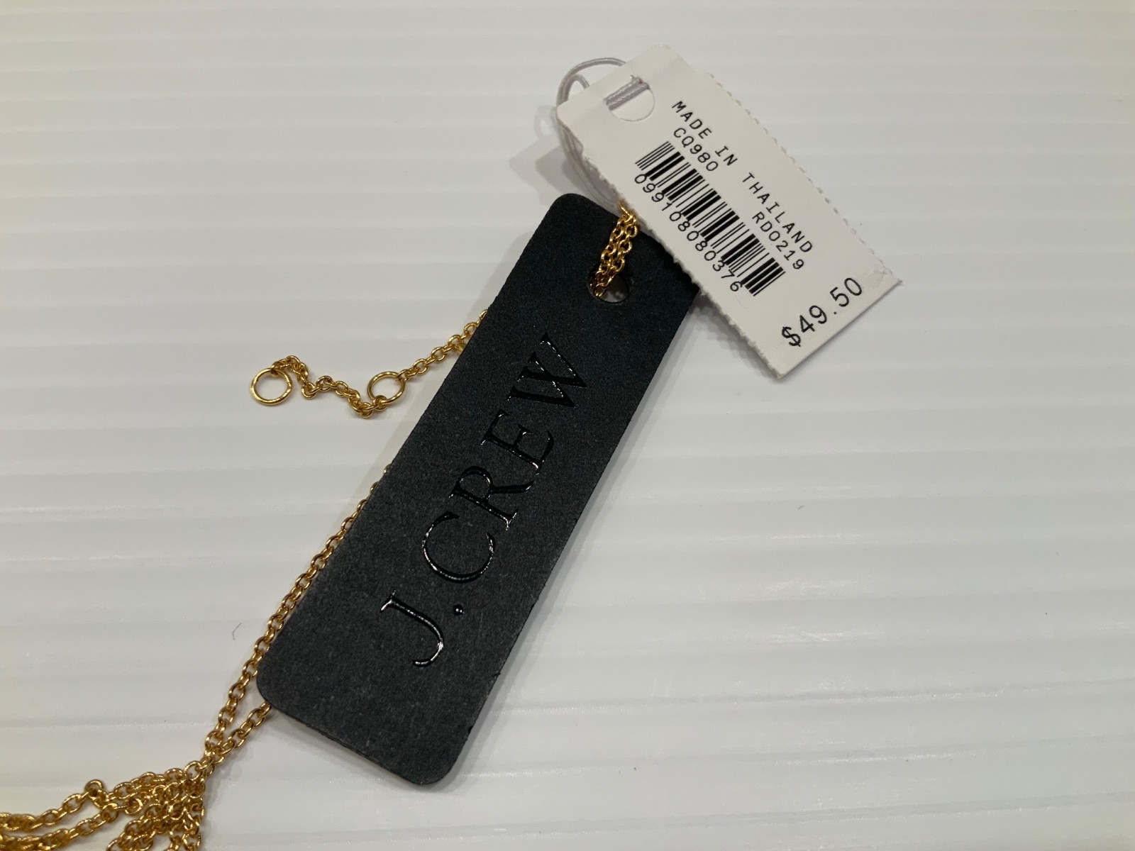 J.Crew Women’s NWT Cherry Charm Necklace With Pouch