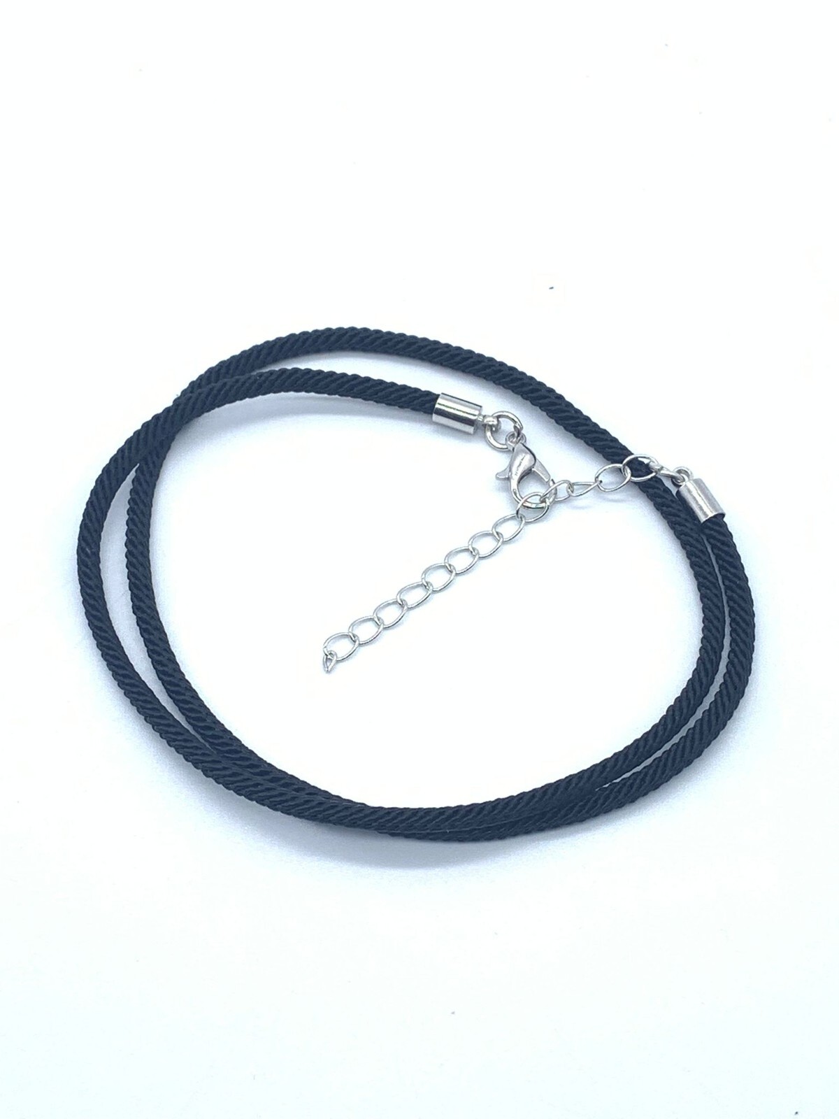 Wholesale Black Satin silk Necklace Cord with Lobster Claw Clasp 12 pieces