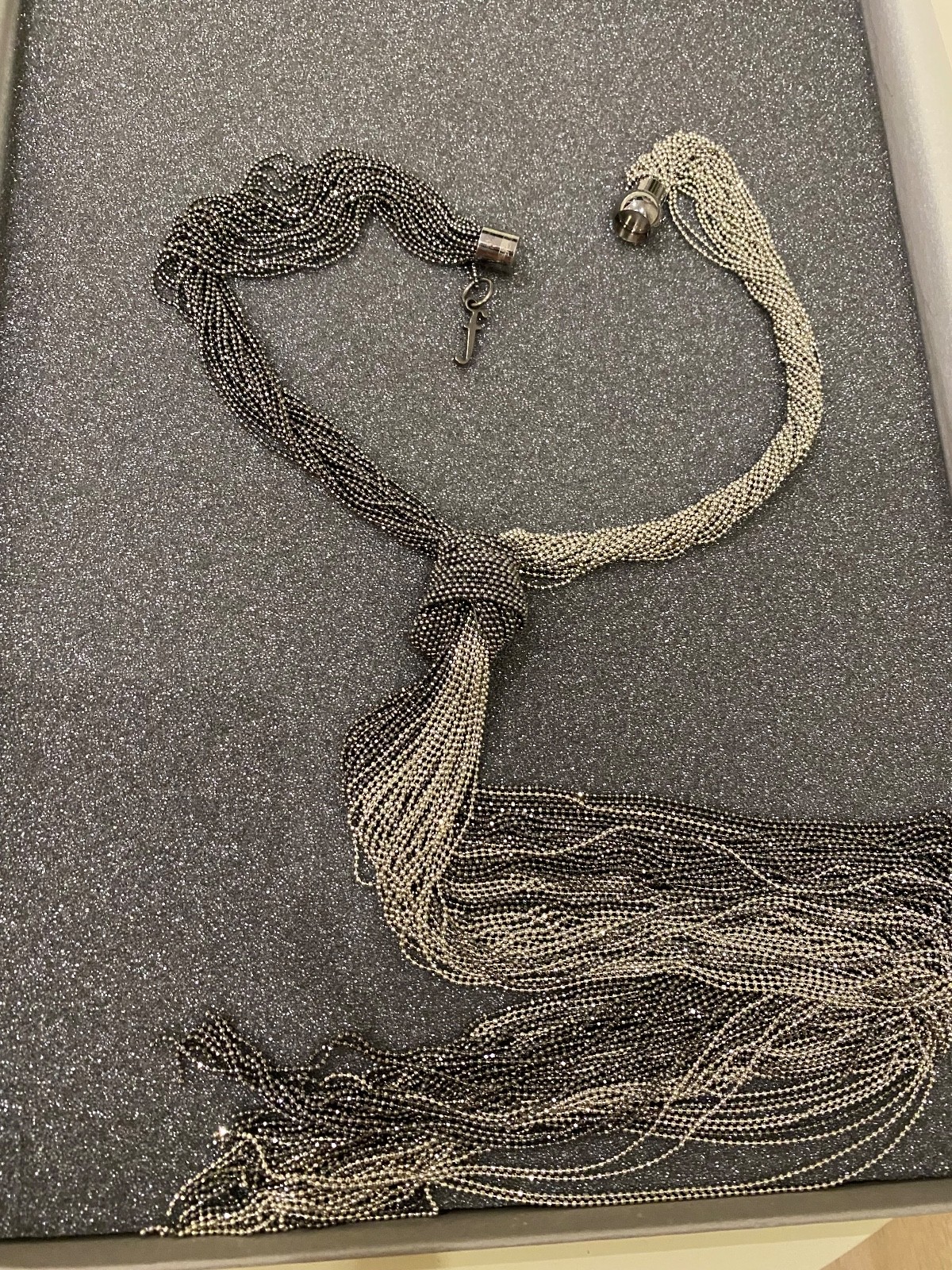 Fabiana Filippi Monili Chain Tassel Necklace