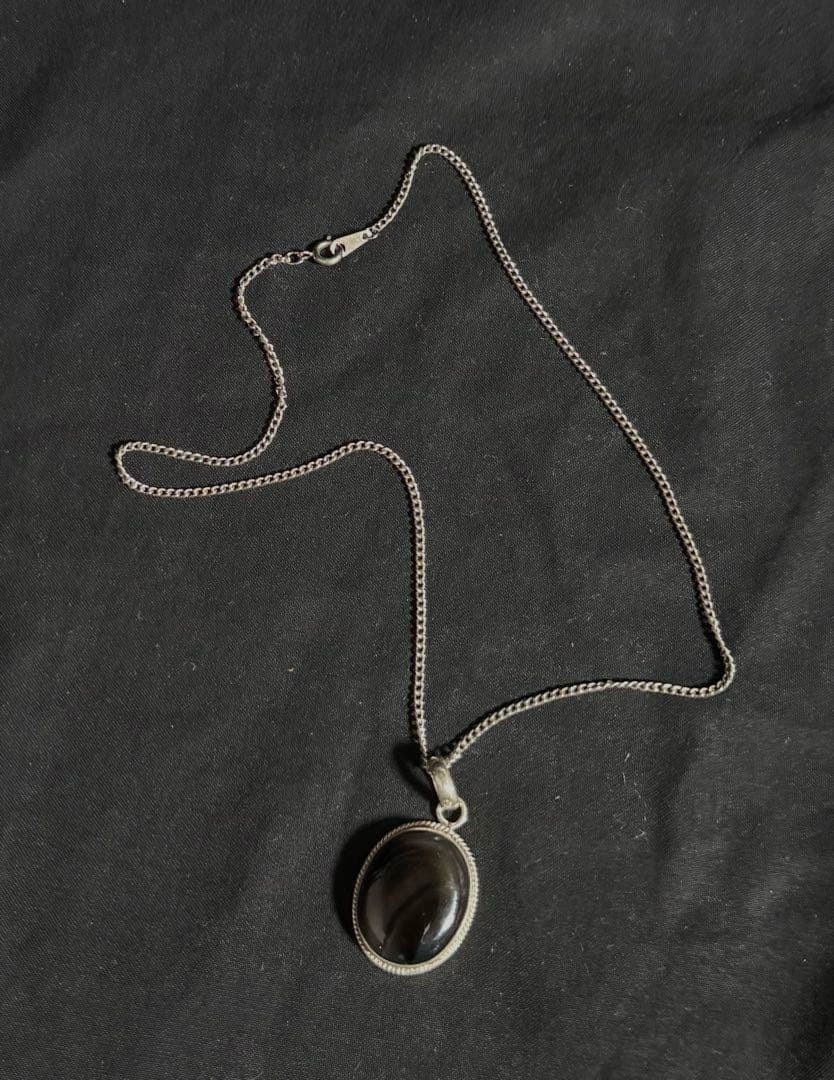 Vintage 925 Stone Power Stone Necklace