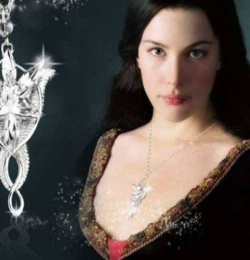 Lord of the Rings Gold Arwen EVENSTAR Necklace Pendant Hobbit LOTR Elven