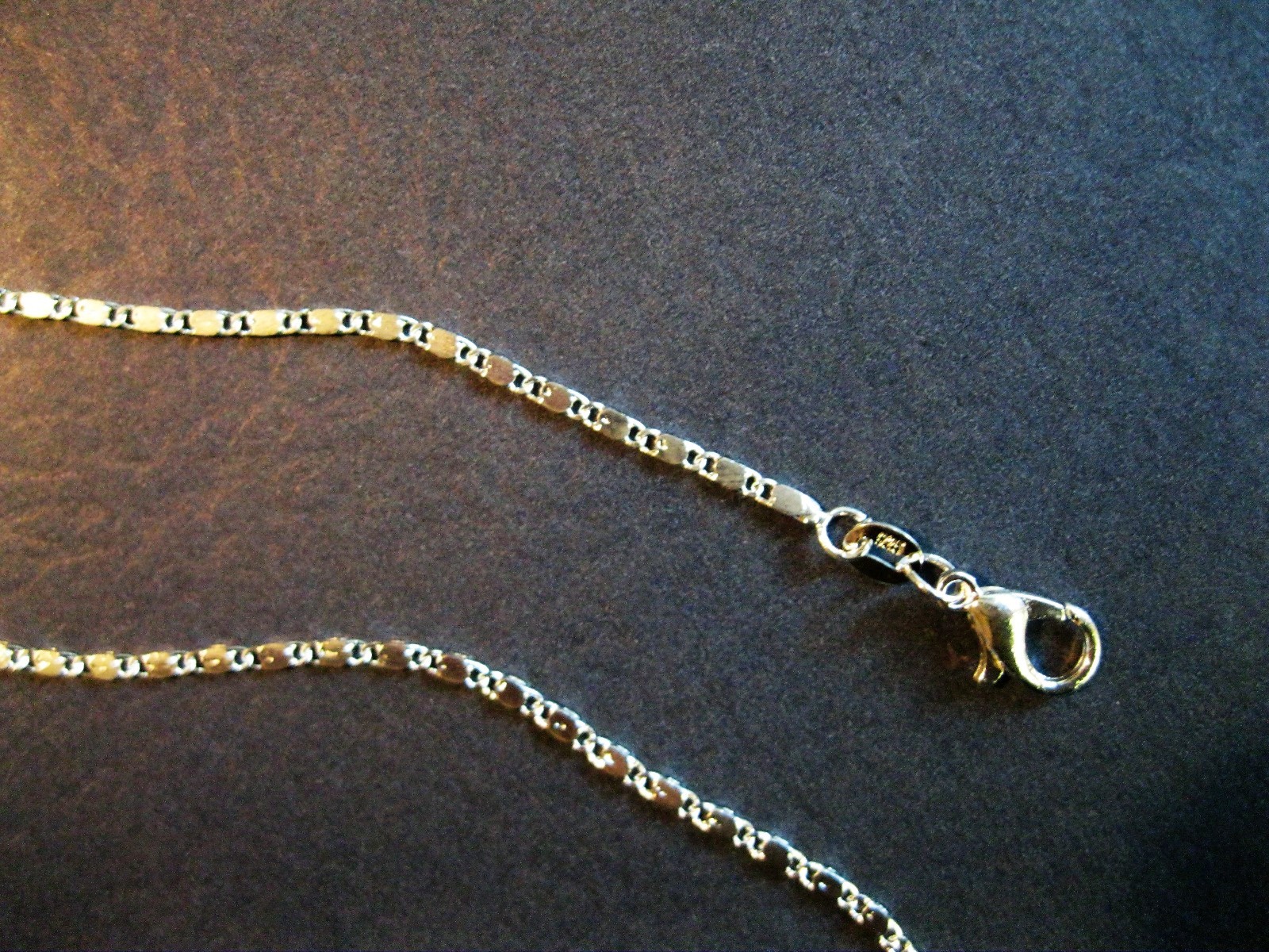 2MM 925 Sterling Silver Fancy Flat Chain Necklace 26″