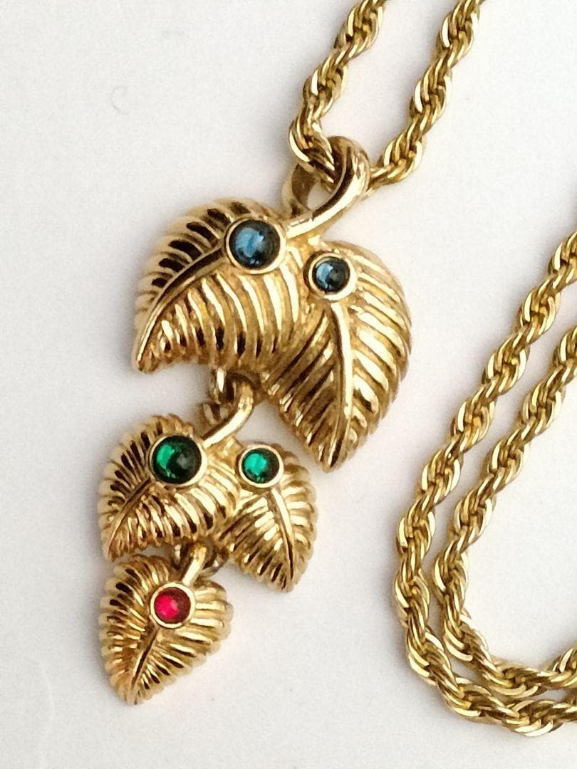 LANVIN Germany Necklace Gold Multi-color
