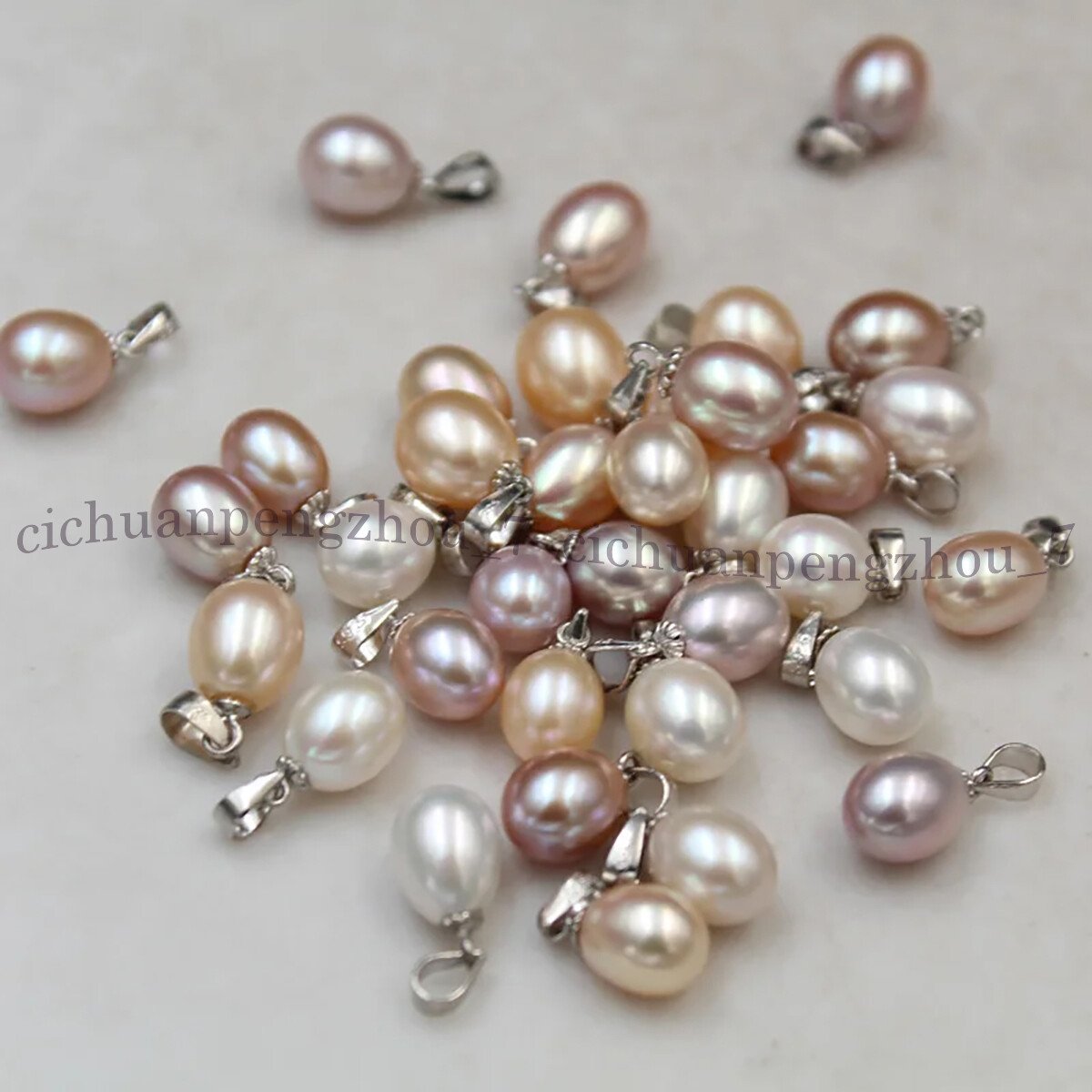 Wholesale Natural Multicolor Freshwater Drop Pearl Pendant for Jewelry Making