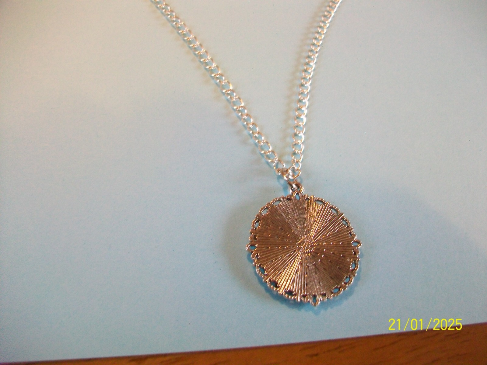 BRITANNIA HALF PENNY – LIMITED EDITION SILVER CASED CURB NECKLACE – 1917 to 1936