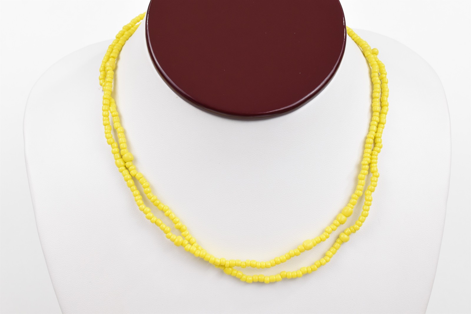 Lot of 7 Handmade Micro Bead Cord Necklaces 30 in Stretch Wrap Bracelet