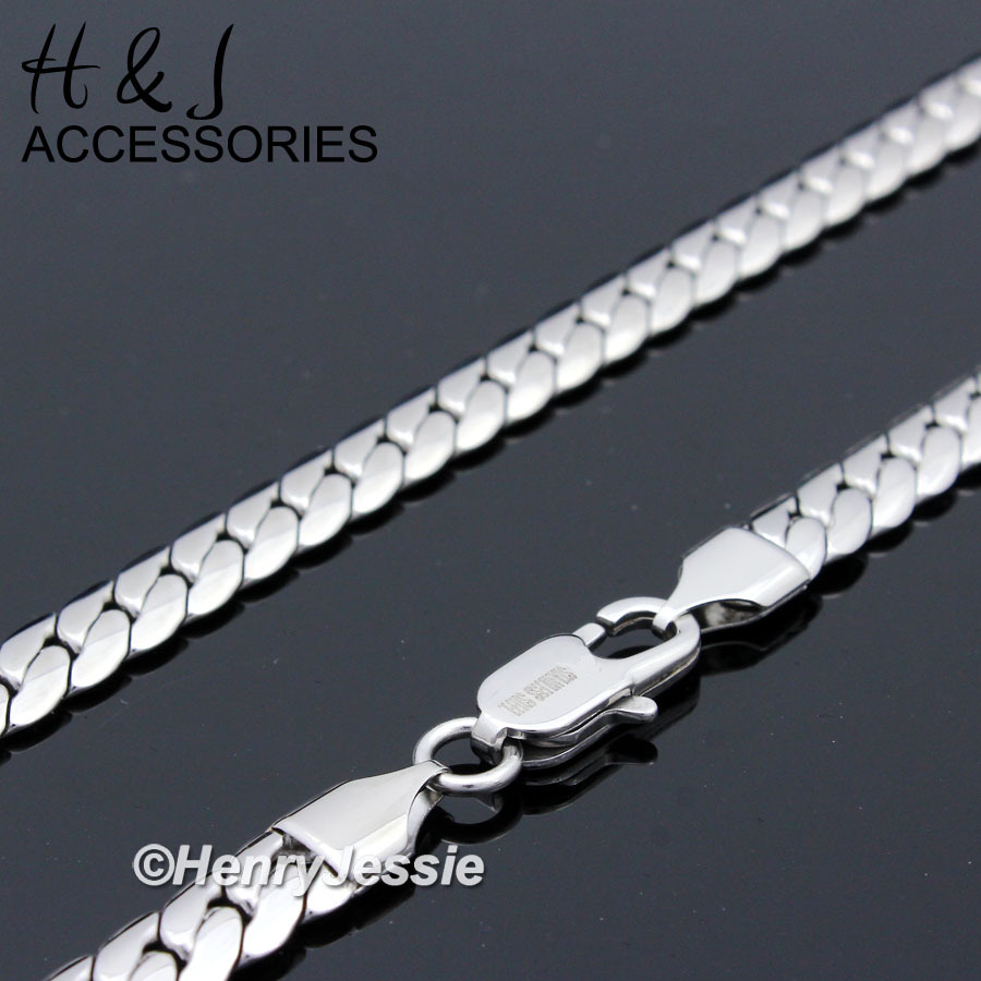 18-40″MEN 316L Stainless Steel 4mm Silver Miami Cuban Curb Link Chain Necklace