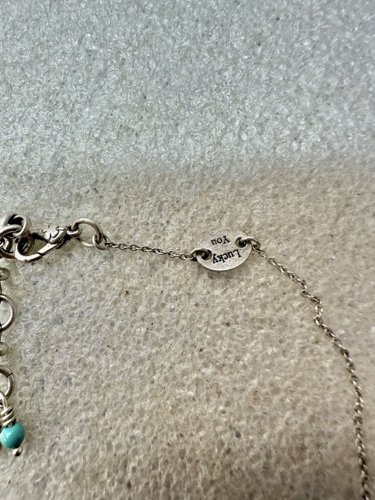 LUCKY Brand 3 Peace Signs 18” Necklace