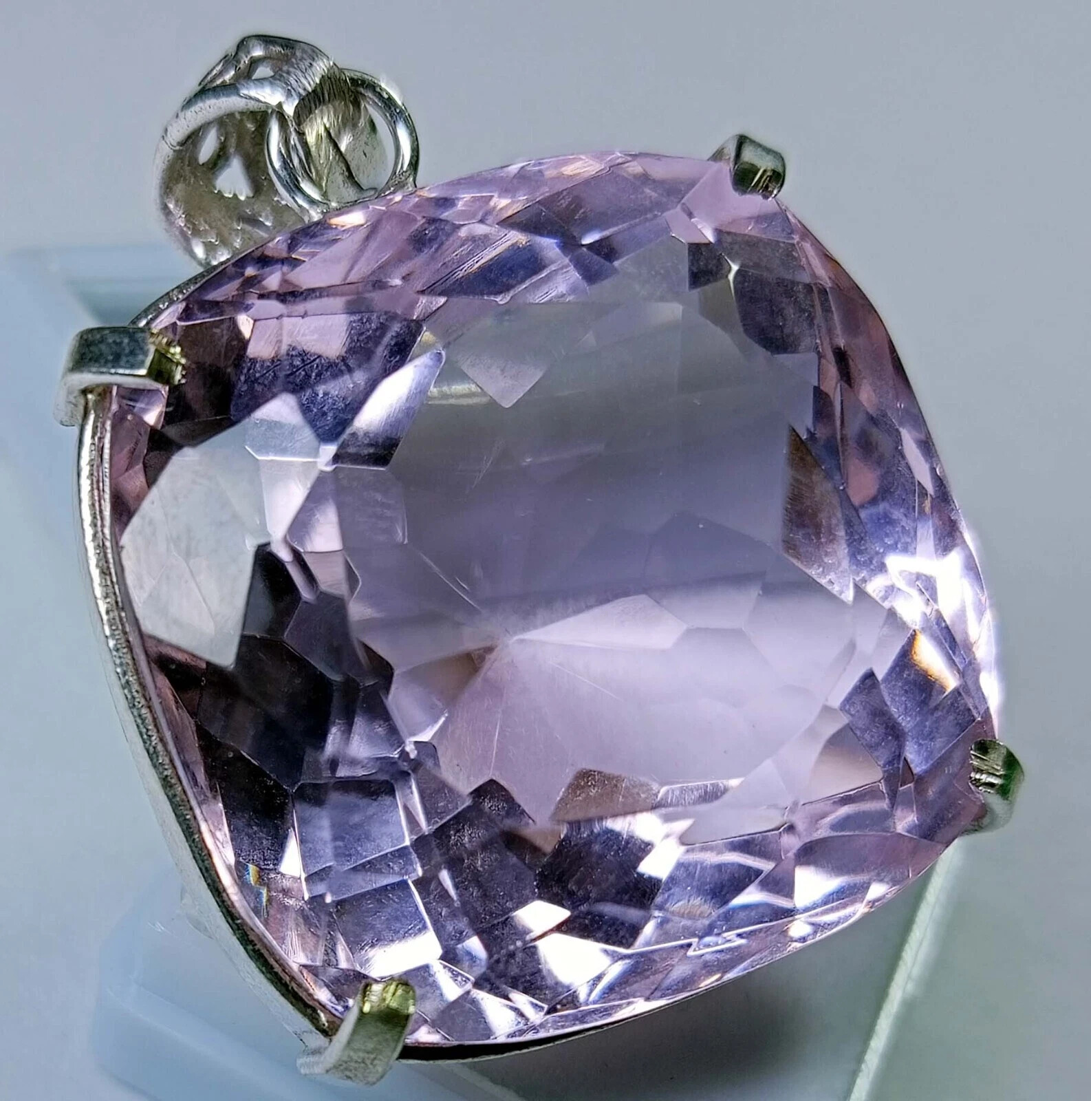 Flawless Pendant Pink Topaz Cushion Cut 134-136Ct Natural Gemstone EGL Certified