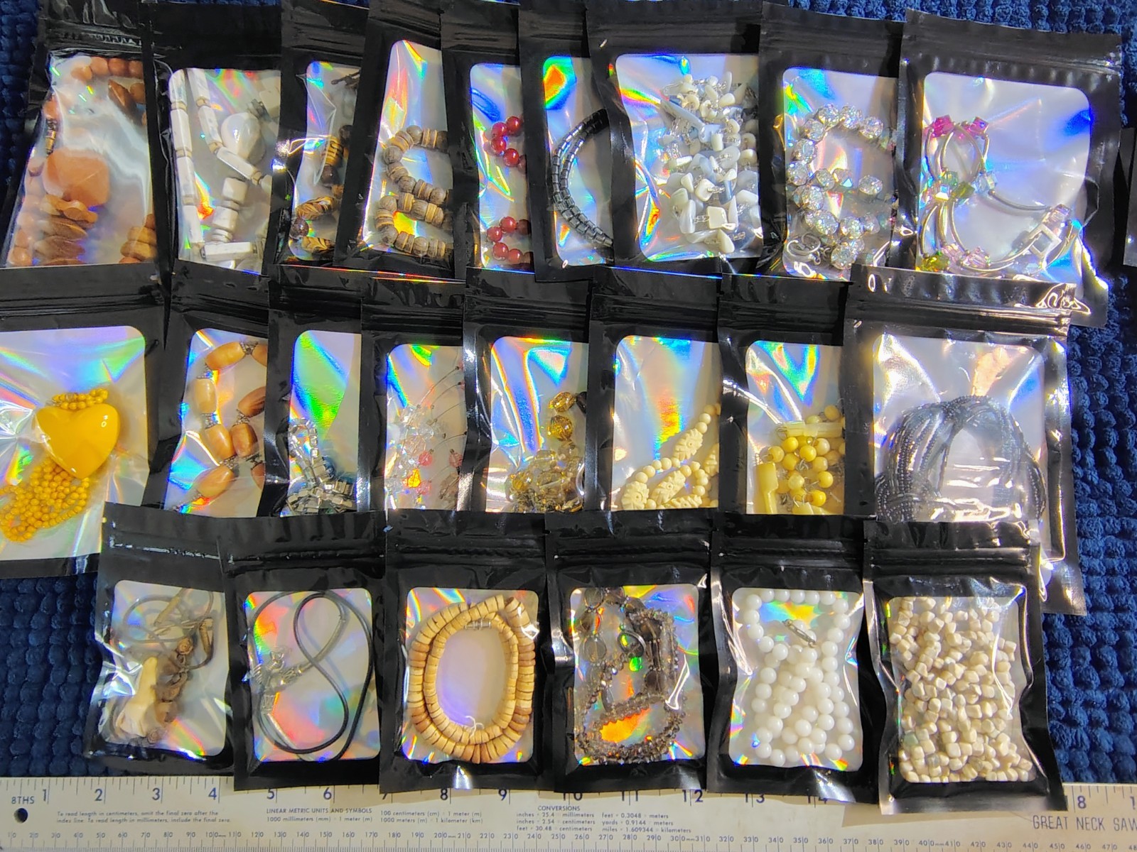 Lot of 50 Vinrtage & Modern Necklaces – Various Designs & Materials – All Bagged