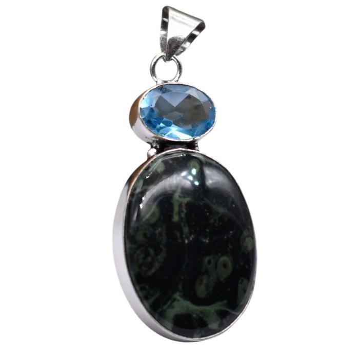 Kambaba Jasper & Other Natural Gemstone Pendant Jewelry 2.25″ J 1495