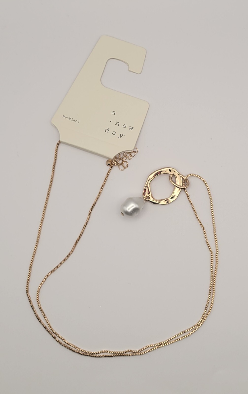 A New Day Gold Necklace (14″)