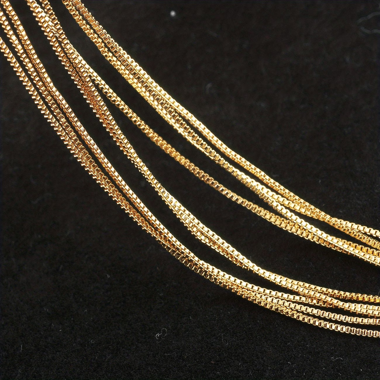 18K Golden Plated Neck Chain Supplies Pendant Necklace Jewelry 18 Inch Gift New