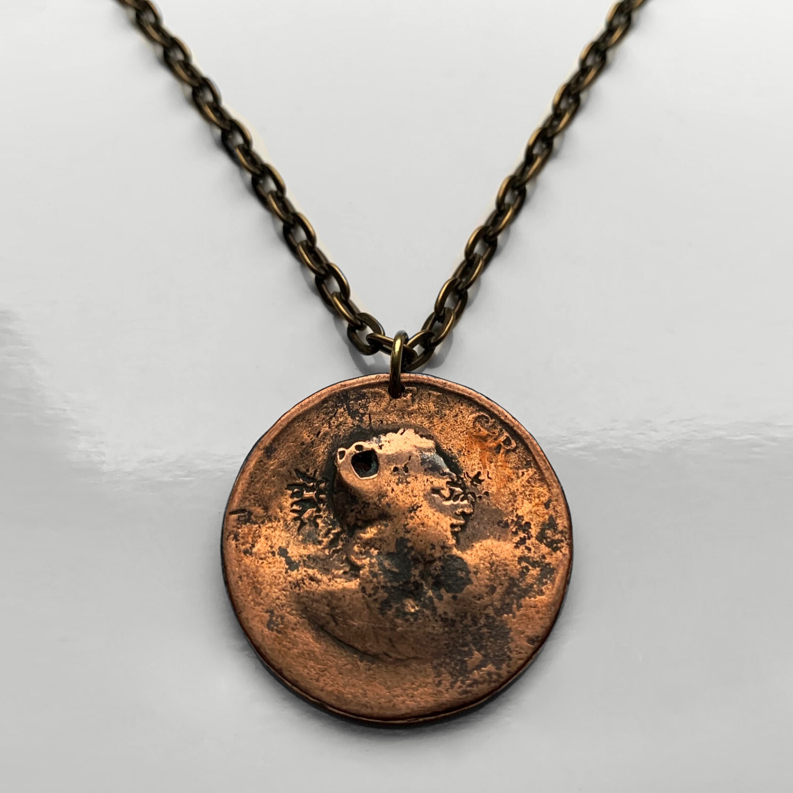 1806-1807 UK Great Britain coin pendant King George III Britannia England 001847