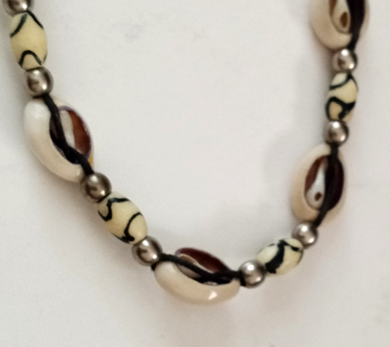 Necklace Oval Seashells–15in. Long