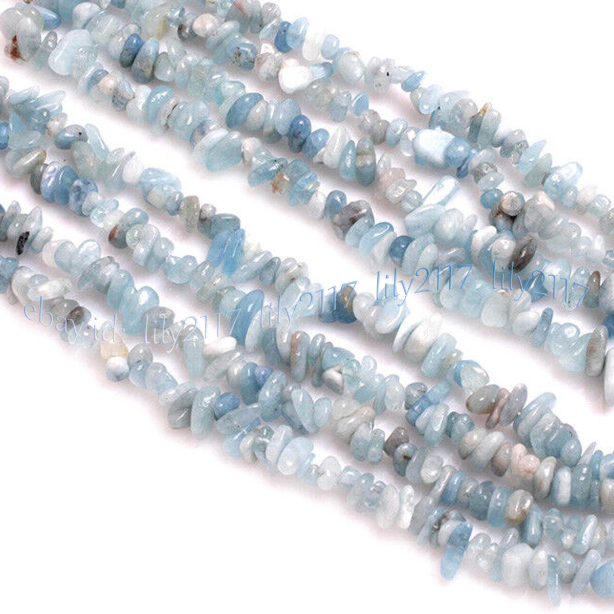 4Row Natural Gemstone Chip Cluster Statement Beads Multi-Strand Necklace 17-20”