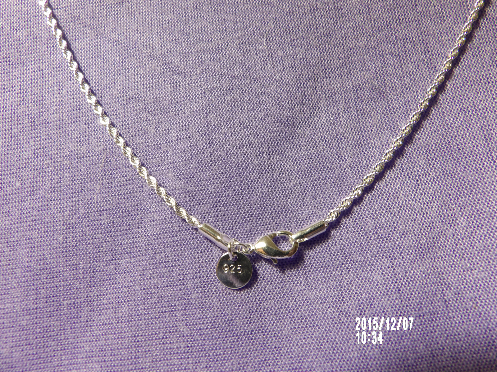 Silver 2 mm or 4 mm TWISTED ROPE necklace. 18″ -28″s Gift boxed.