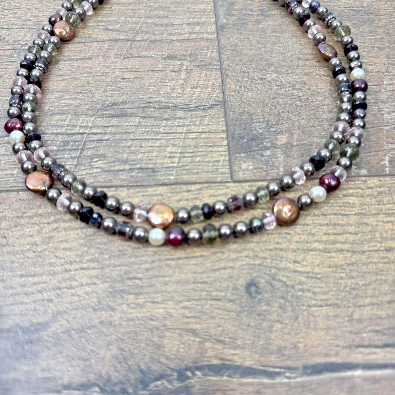 Coldwater Creek Multi-Strand Beaded Necklace