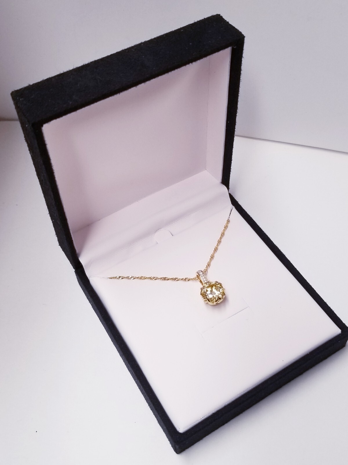 Yellow/Colorless Moissanite & Yellow Sapphire 14k Yellow Gold Over 925 3.66ctw