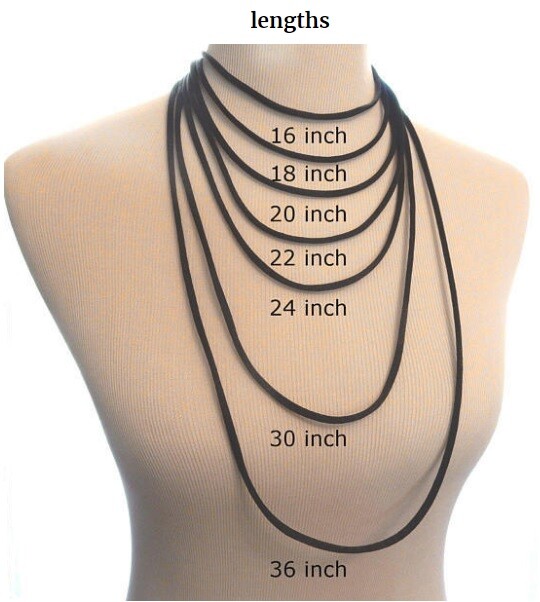 Smooth Soft Black Silk Satin Cord Chain Necklace Sterling Silver Lobster Clasp