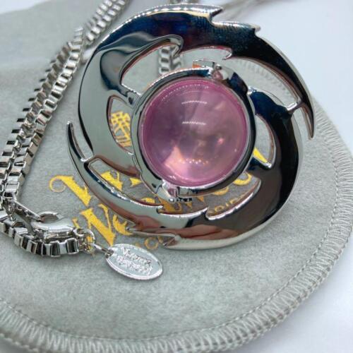 Vivienne Westwood Shooting Star Small Orb Necklace Pink Star IN BOX C.80 T.4.5cm