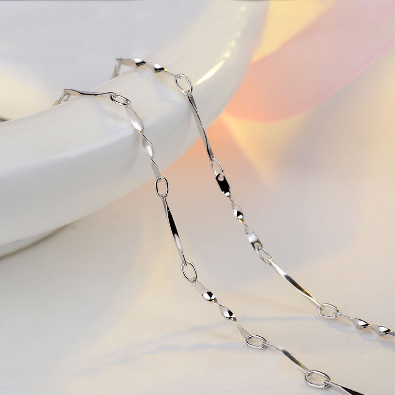 Fine 925 Sterling Silver Adjustable Chain Necklace 14 16 18 20 22 24 ” Inch Gift