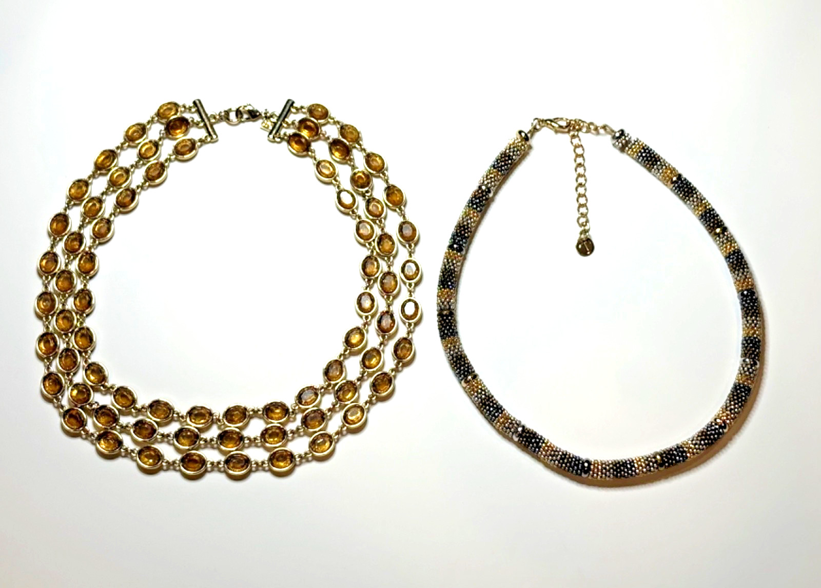 TALBOTS & BANANA REPUBLIC Two Necklaces, VGC Upscale Fashion 17”-20”
