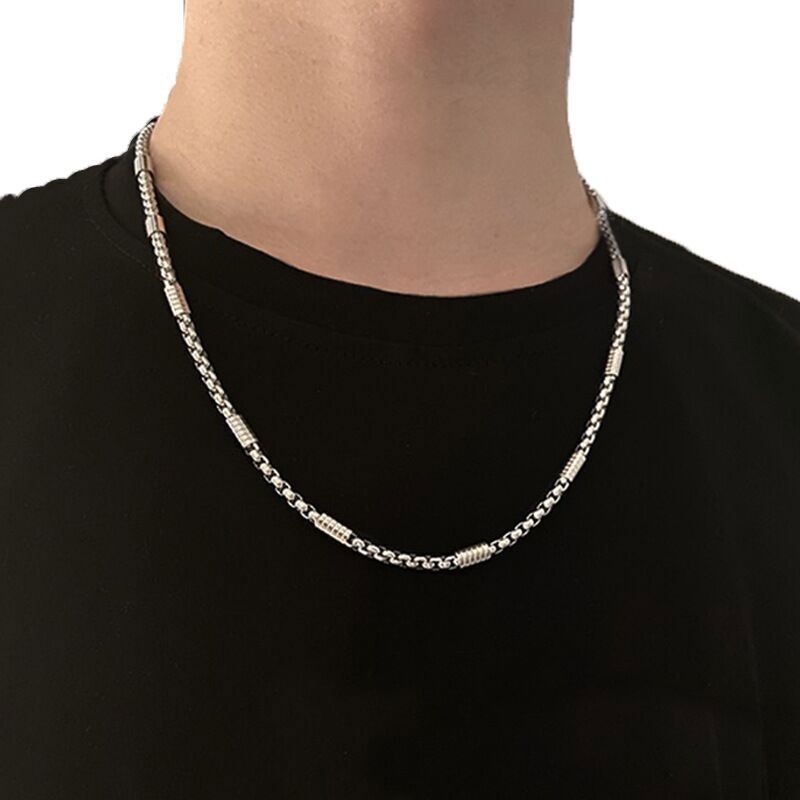 1.5/2/2.5/3mm Man’s Stainless Steel Barrel Square rolo Box Chain Necklace Link