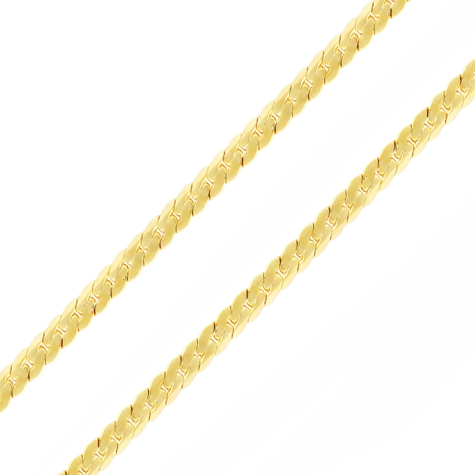AAA+ 14k Gold Plated Brass Cuban Chain 4mm to 10mm Necklace Bracelet 20″ 24″ 30″