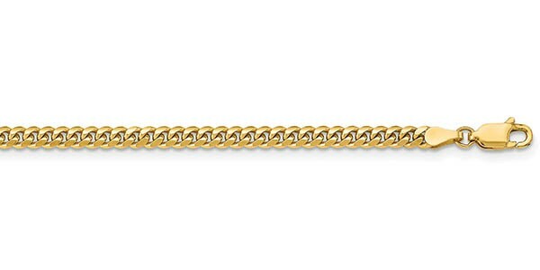 18K Gold over 316L Stainless Steel 5mm Cuban Link Curb Chain Necklace 18 inch