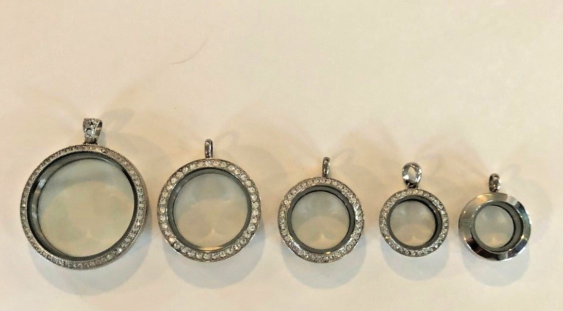 New Origami Owl Silver Living Locket w/ Crystals Christmas FREE SHIPPING