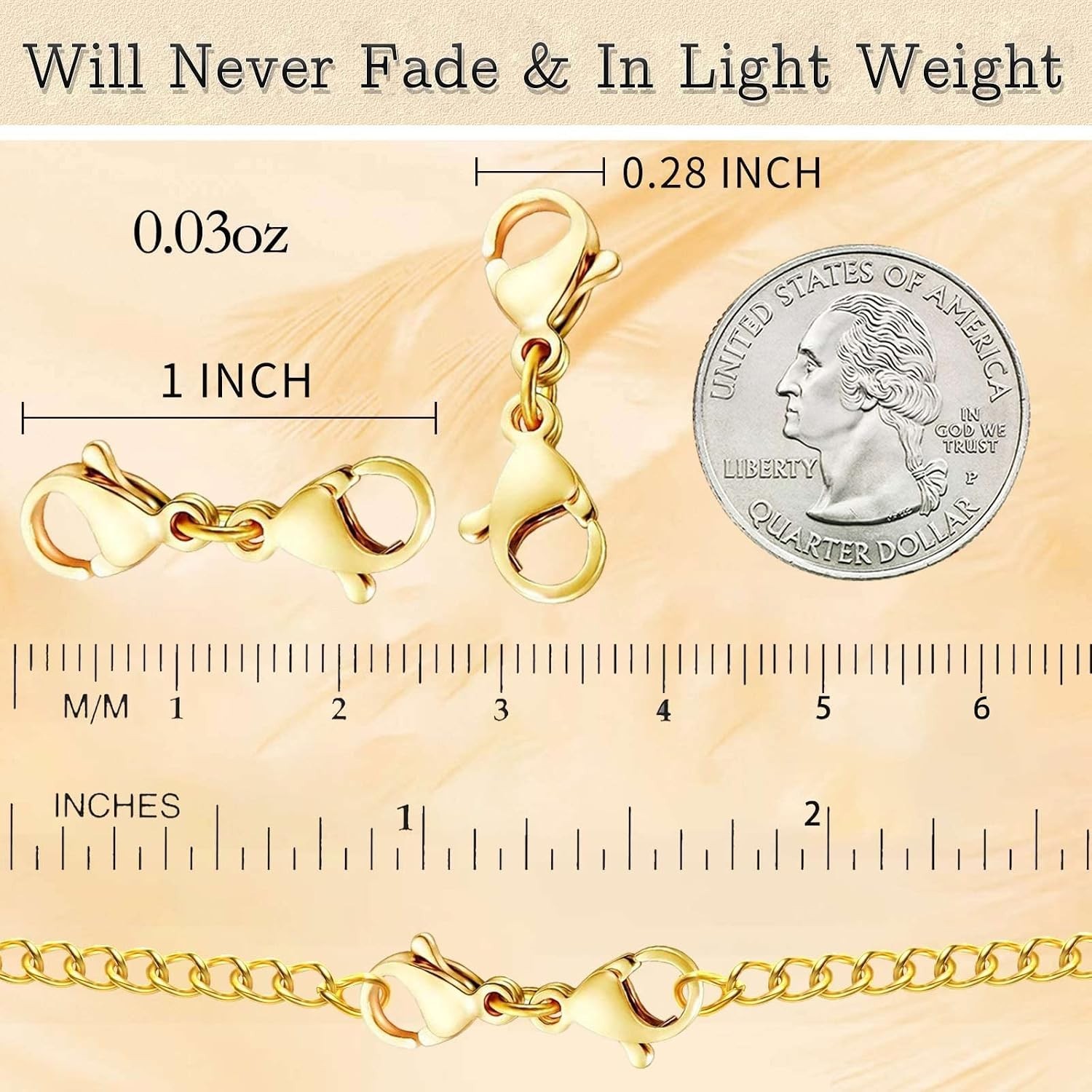 10 Pack Double Lobster Clasps – Exquisite Necklace Extenders in Gold & Silver